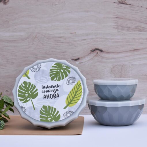 Set tuppers x3 gris