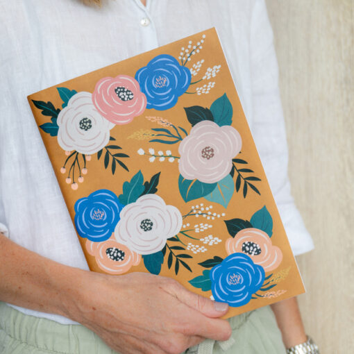Libreta grande mostaza
