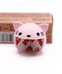 Alternative view of Protector de silicona para esquinas con forma de animalitos x4 unidades ROSA