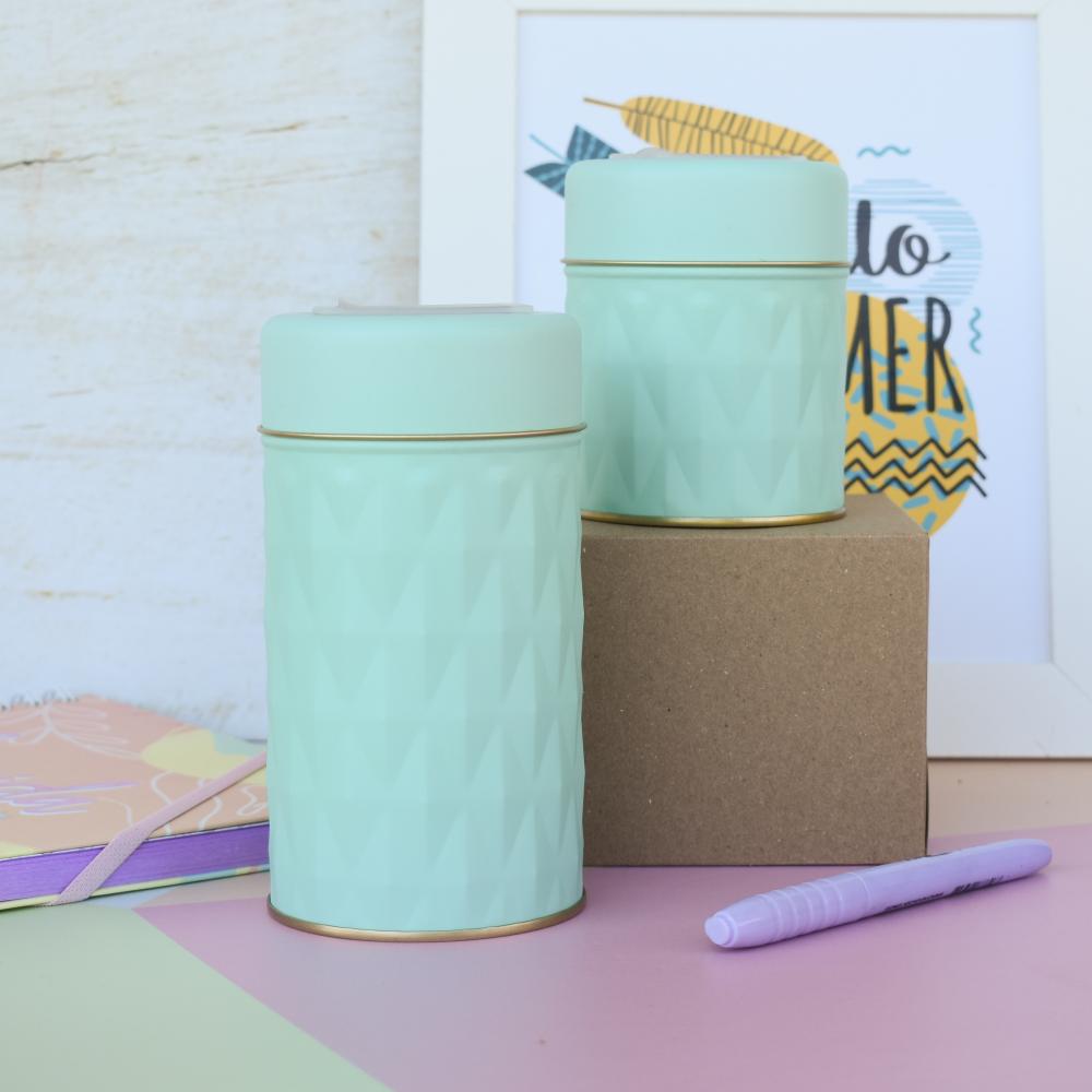 Latas geometric verde