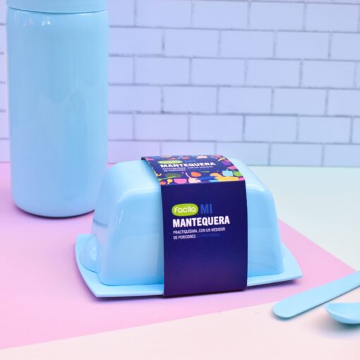 Mantequera celeste pastel