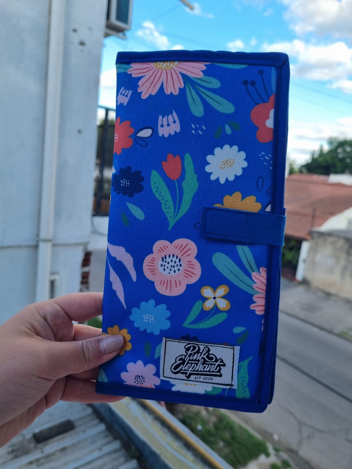 Porta documentos flores azul - Image 2