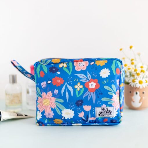 Bolso flores azul