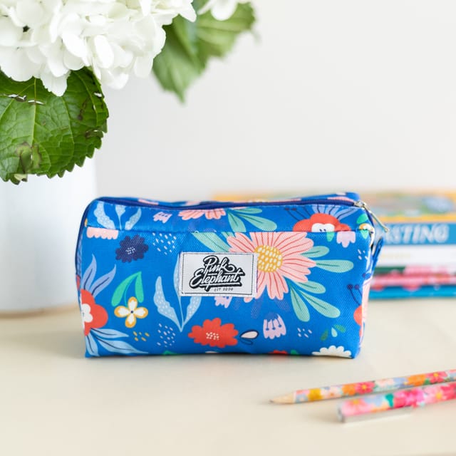 Cartuchera grande azul