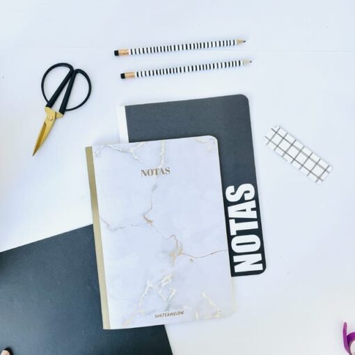 Pack x2 libretas 20 x 25 MARMOL/NOTAS