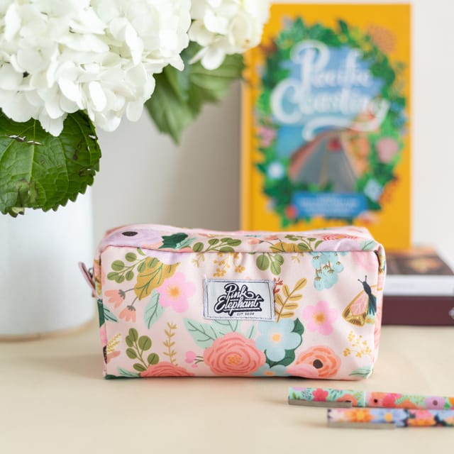 Cartuchera grande libelula rosa