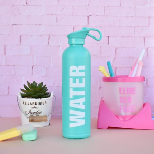 Botellita verde pastel