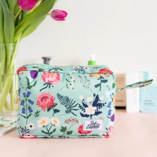 Bolso Flores Aqua
