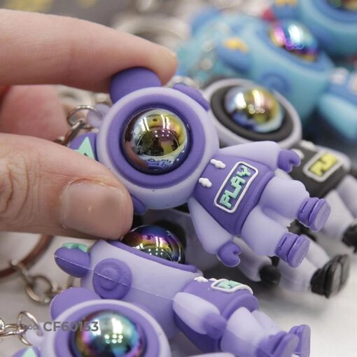 Llavero mediano PREMIUM Importado Astronauta violeta