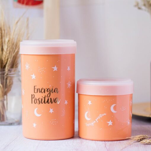 Set latas plásticas Energía Canela