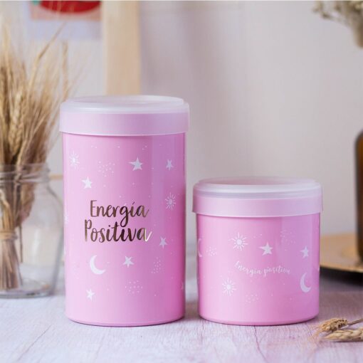 Set latas plásticas Energía Orquídea