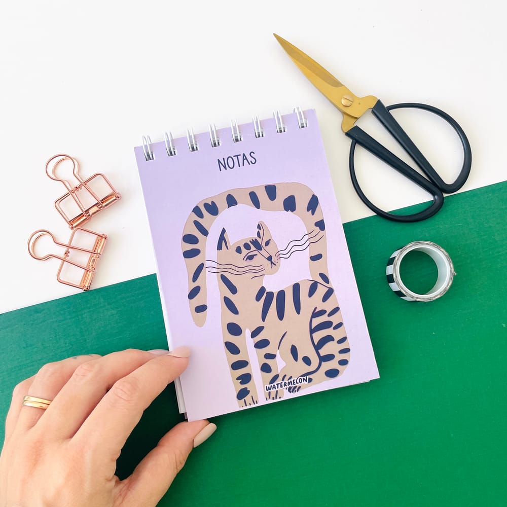 Libreta Gatito HOJAS LISAS