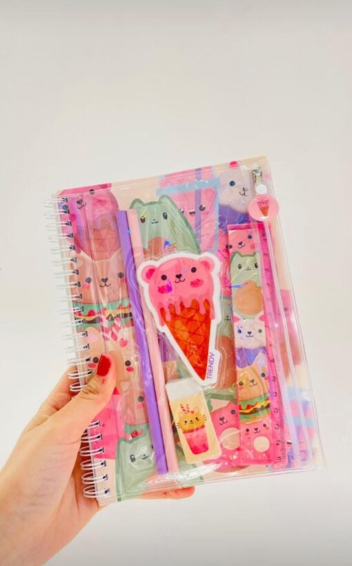 Cuaderno Heladito con Set de útiles