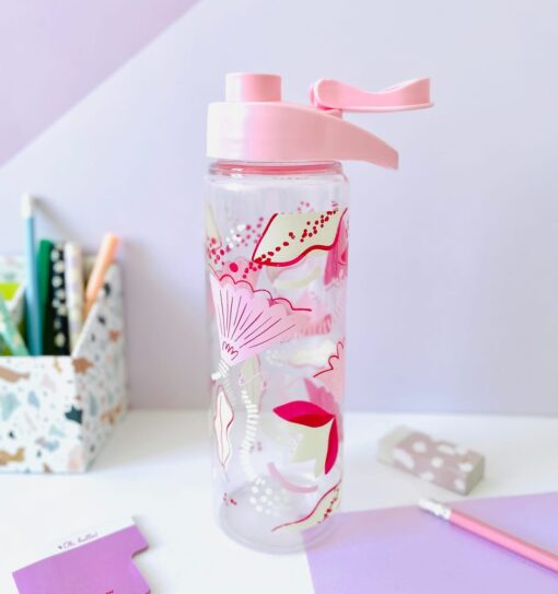 Botella Flores pastel