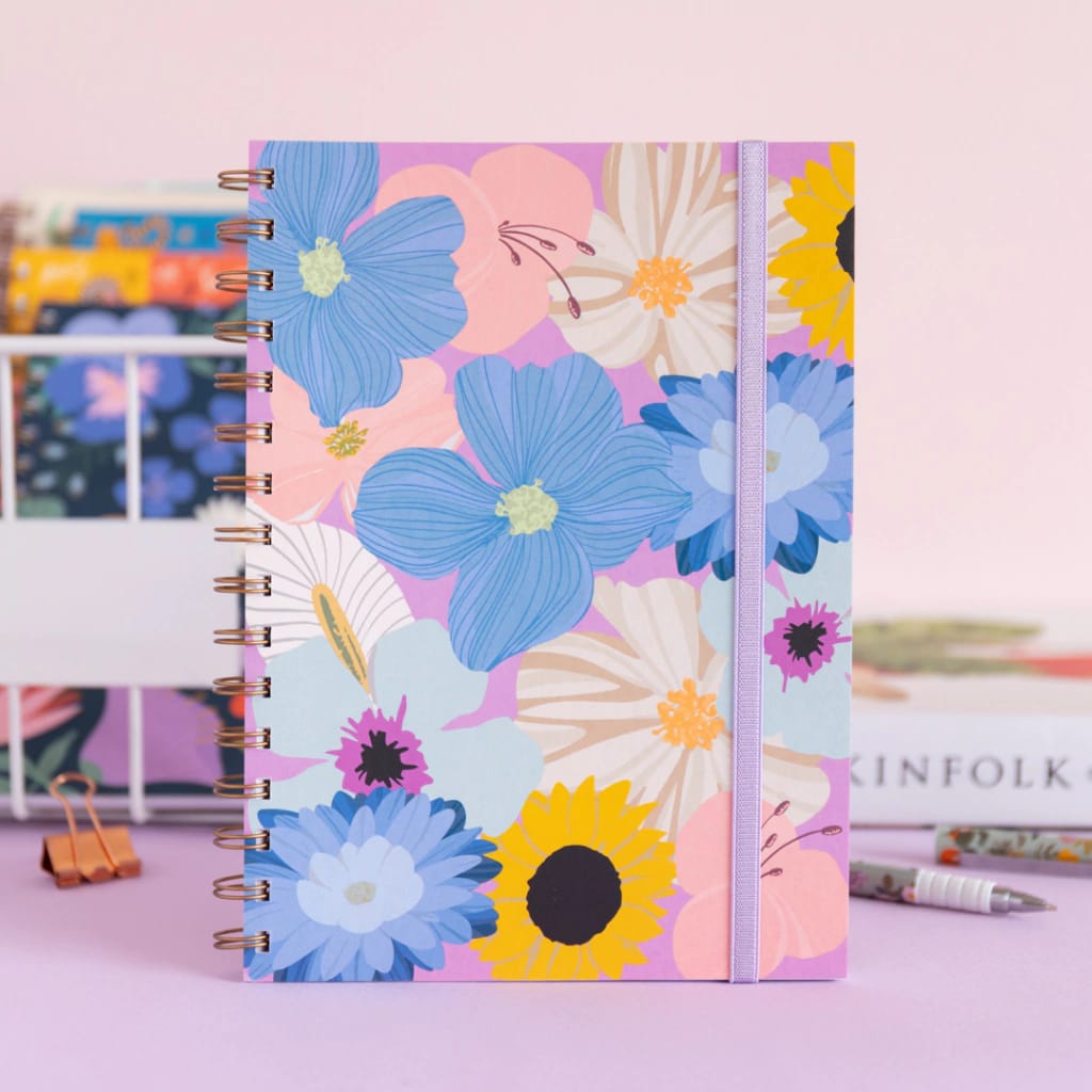 Cuaderno a5 Flores grandes