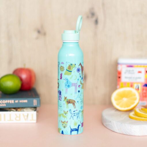 Botella de aluminio estampada Perritos