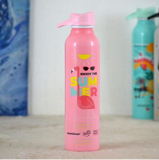 Botella de aluminio estampada Summer