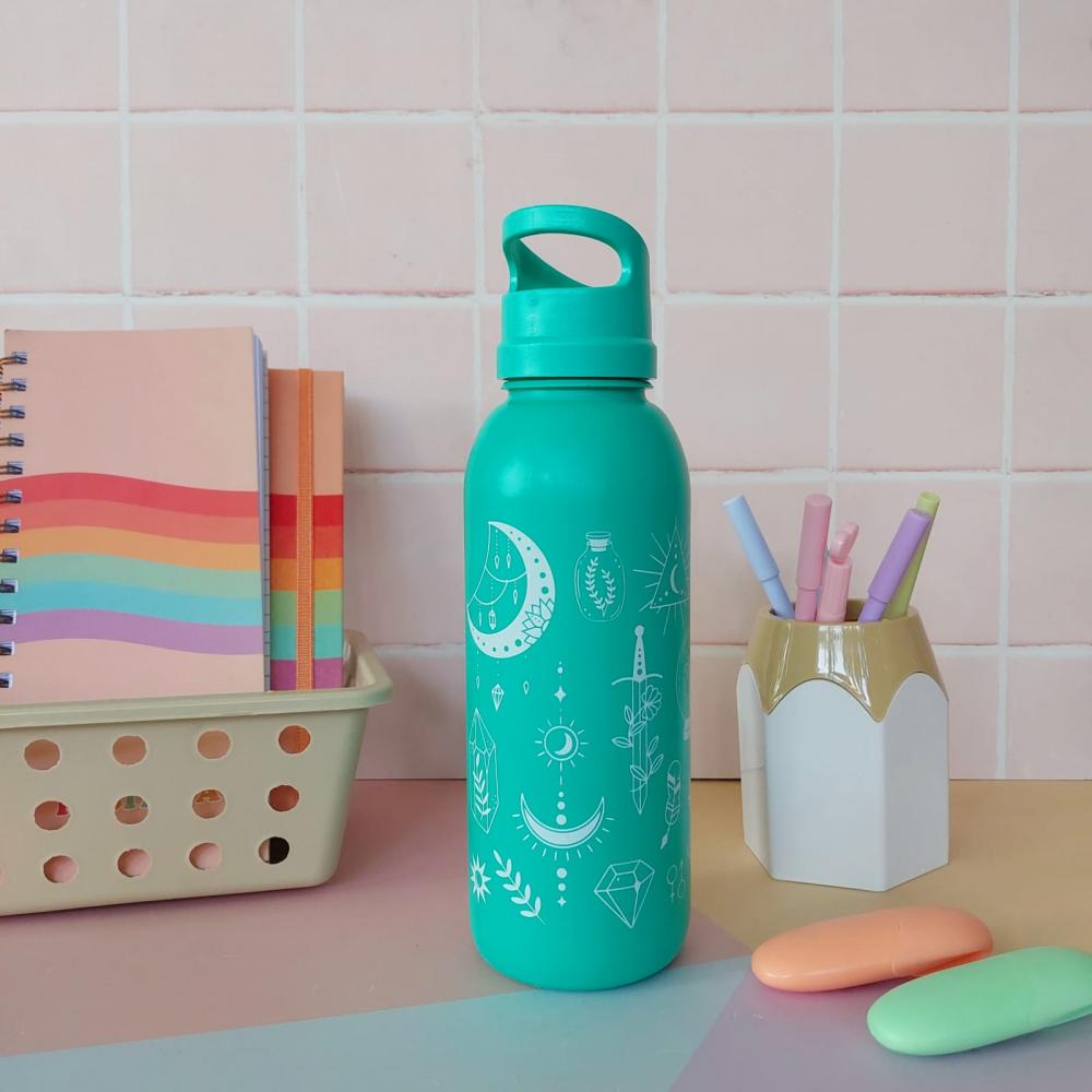 Botella pastel Verde