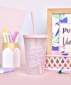 Alternative view of Vaso Glitter rosa