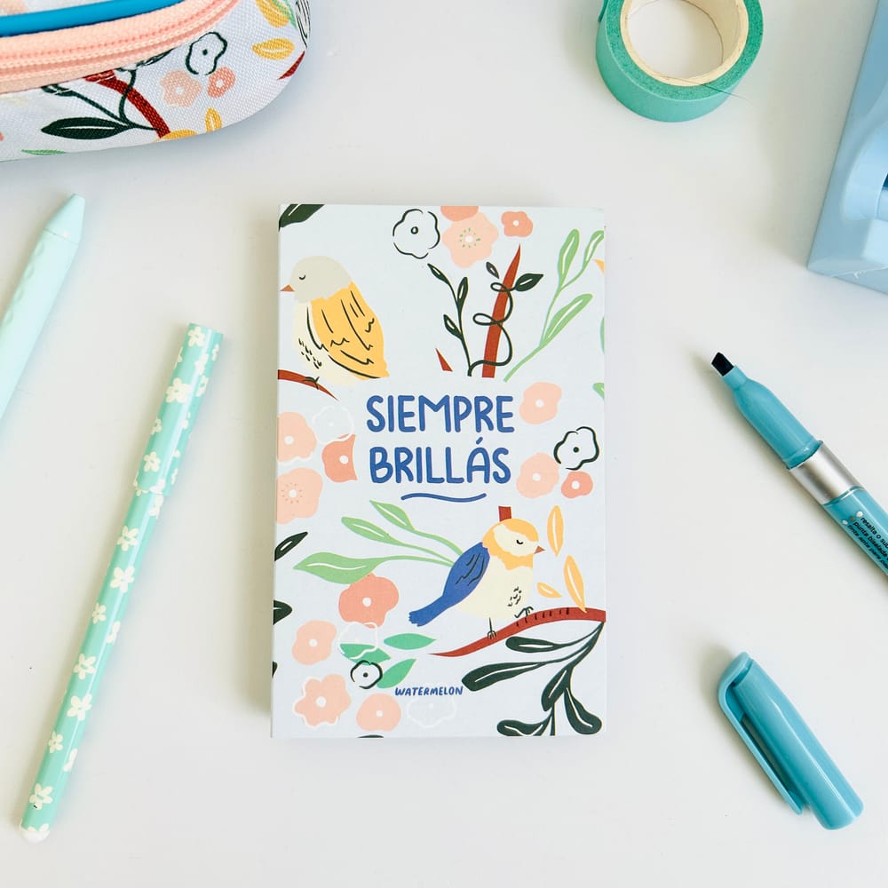 Libreta de notitas Siempre Brillas
