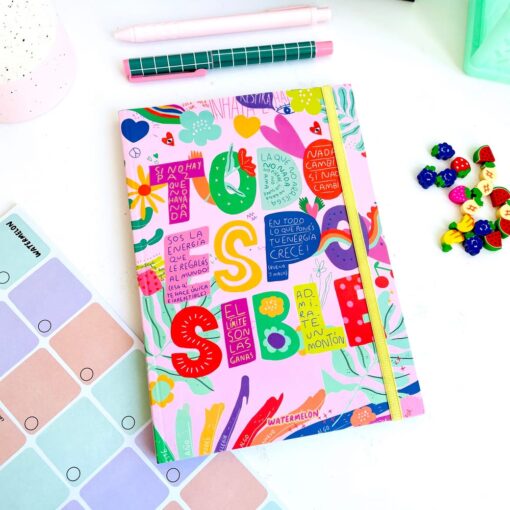 Cuaderno con lomo Todo es posible