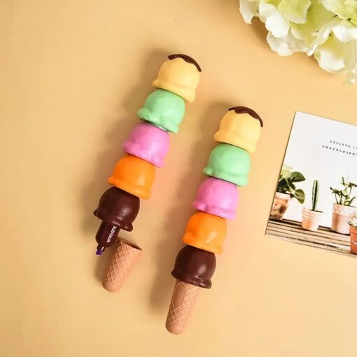 Resaltadores heladitos encastrables x5 colores