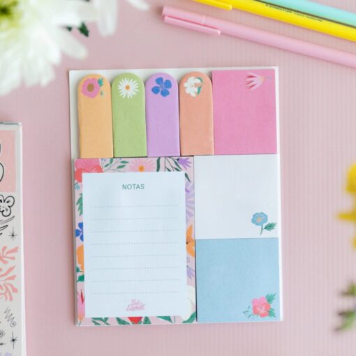 Notas adhesivas Flores