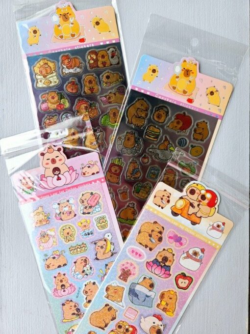 Stickers Holográficos Capybara