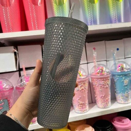 Vaso de plástico modelo Diamante negro