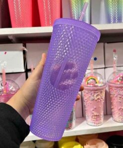 Vaso de plástico modelo Diamante violeta