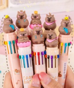 Lapicera 6 colores en 1 CAPYBARA