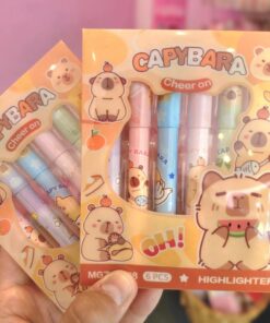 Alternative view of Set x6 resaltadores Capybara en cajita