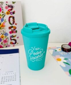 Vaso térmico con tapa a rosca aqua