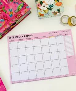 Planner mensual emblocado "La rompo"