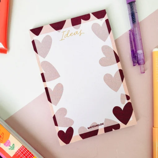 Block de notas Corazones