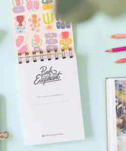 Alternative view of Libreta Flores retro