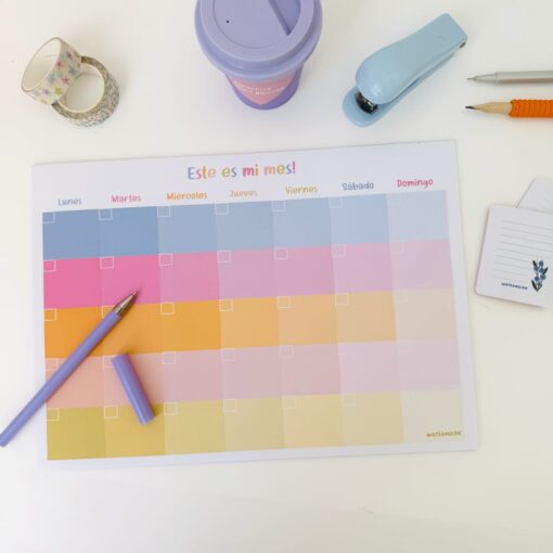 Planner mensual emblocado "Este es mi mes"