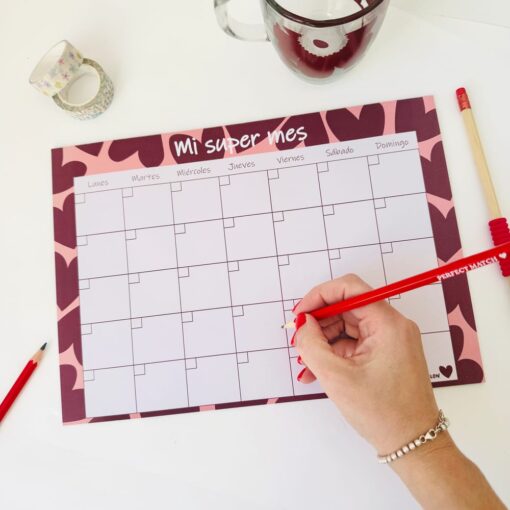 Planner mensual emblocado "Mi super mes"