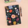 Libreta grande Flores negra