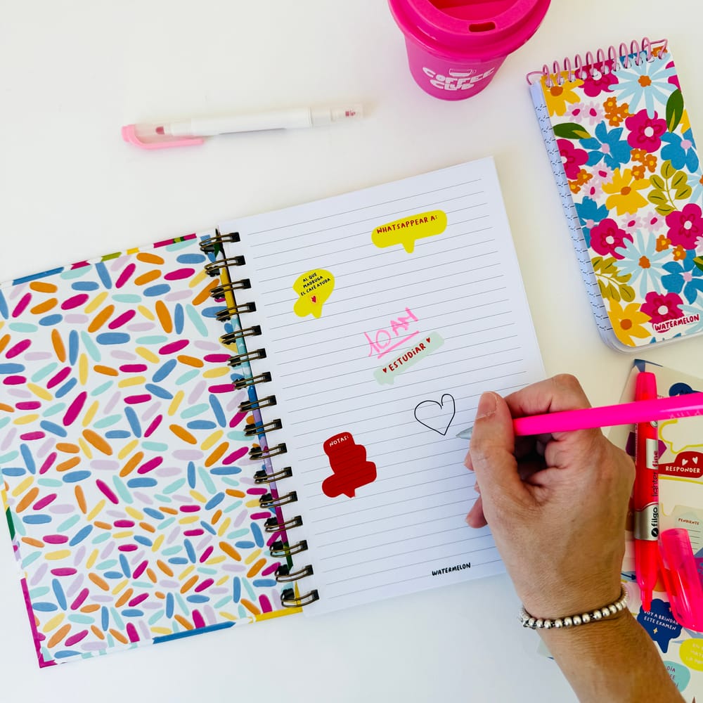 Cuaderno A5 tapa dura Flores - Image 2