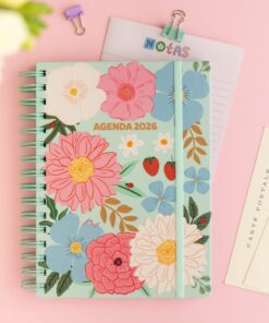 AGENDA 2026 Modelo Flores aqua