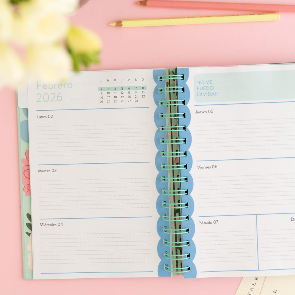 AGENDA 2026 Modelo Flores aqua - Image 6