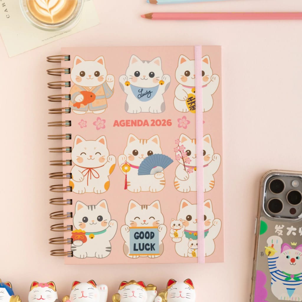 AGENDA 2026 Modelo Gatito de la Suerte