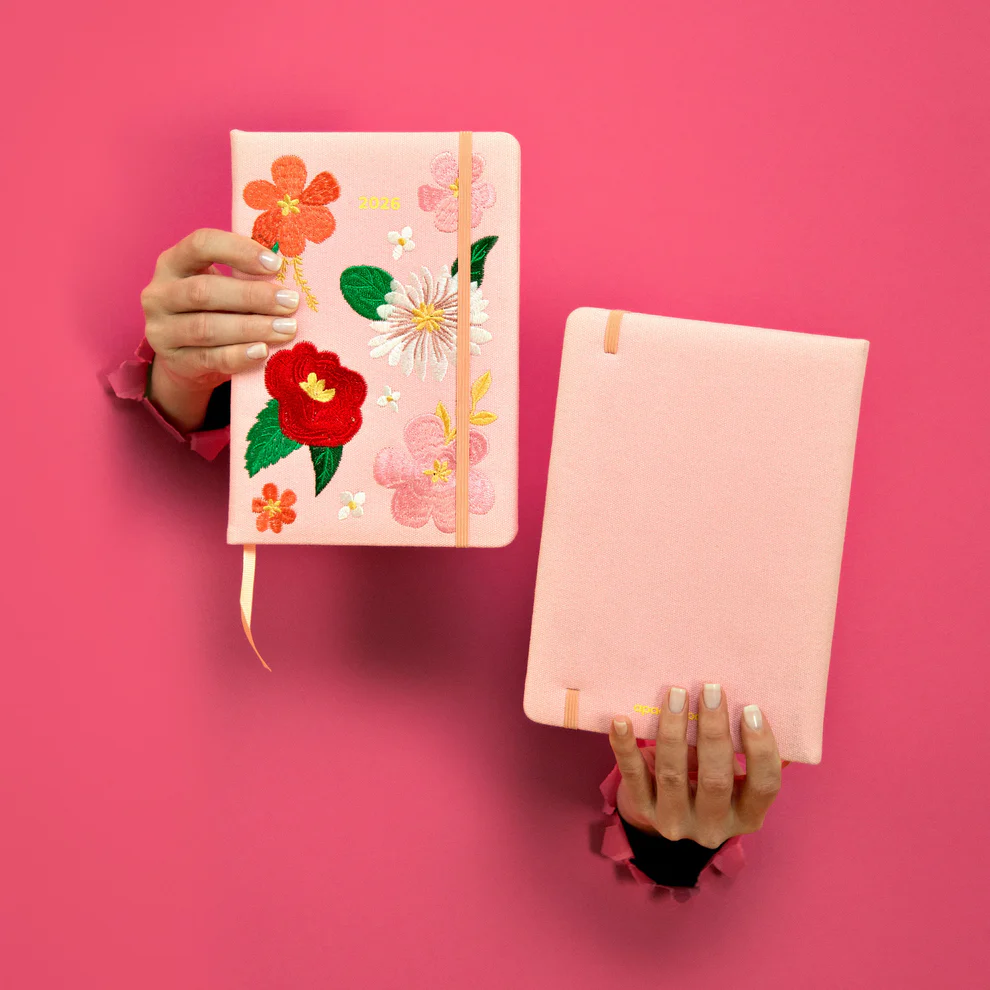 Agenda bordada FLORES