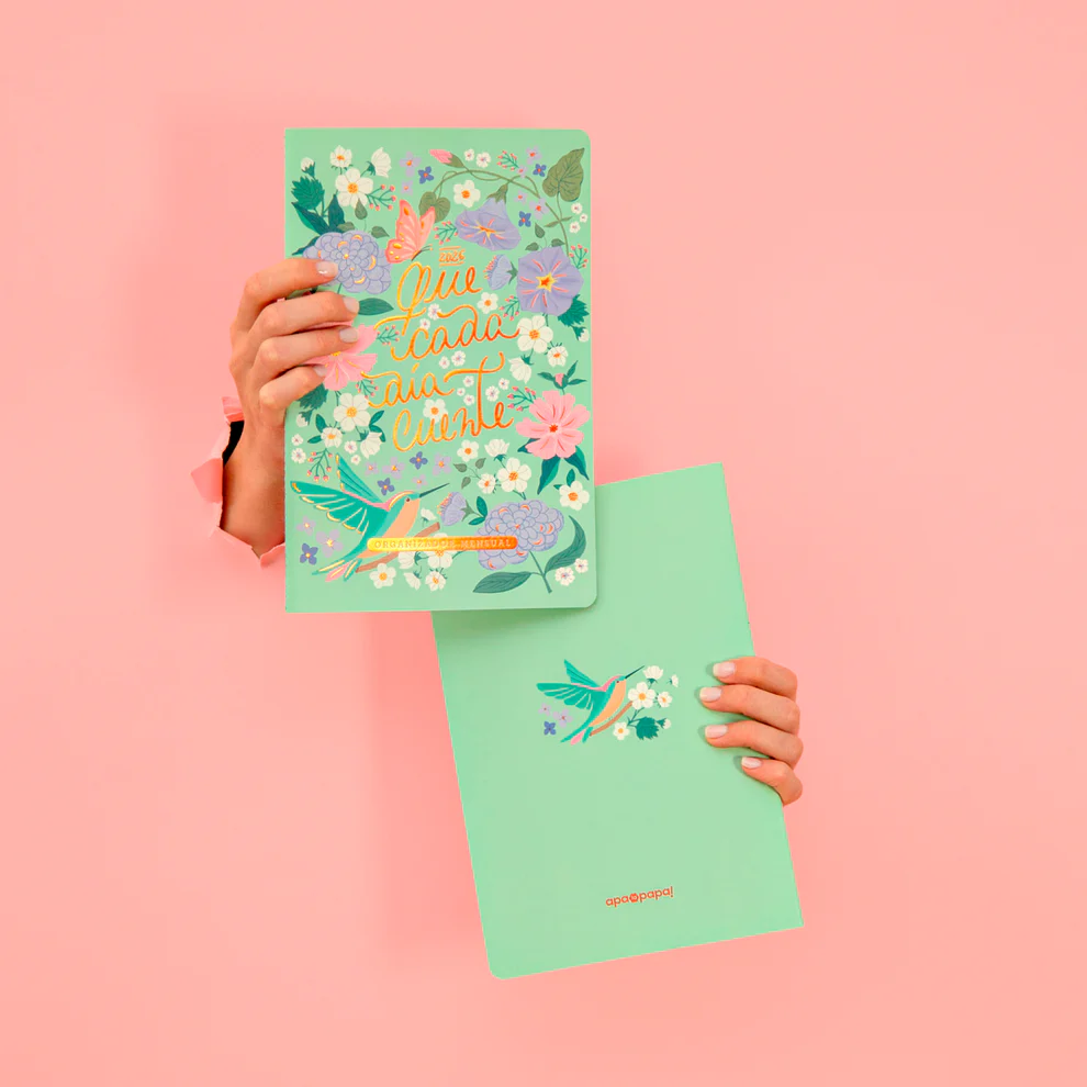 Organizador mensual 2026 COLIBRÍ