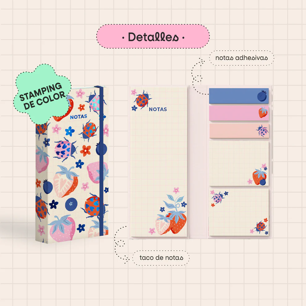 Cuaderno de post its FRUTILLAS - Image 2