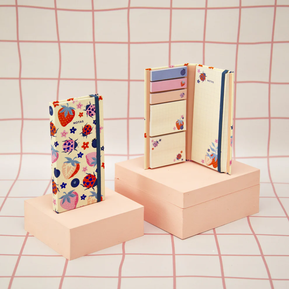 Cuaderno de post its FRUTILLAS