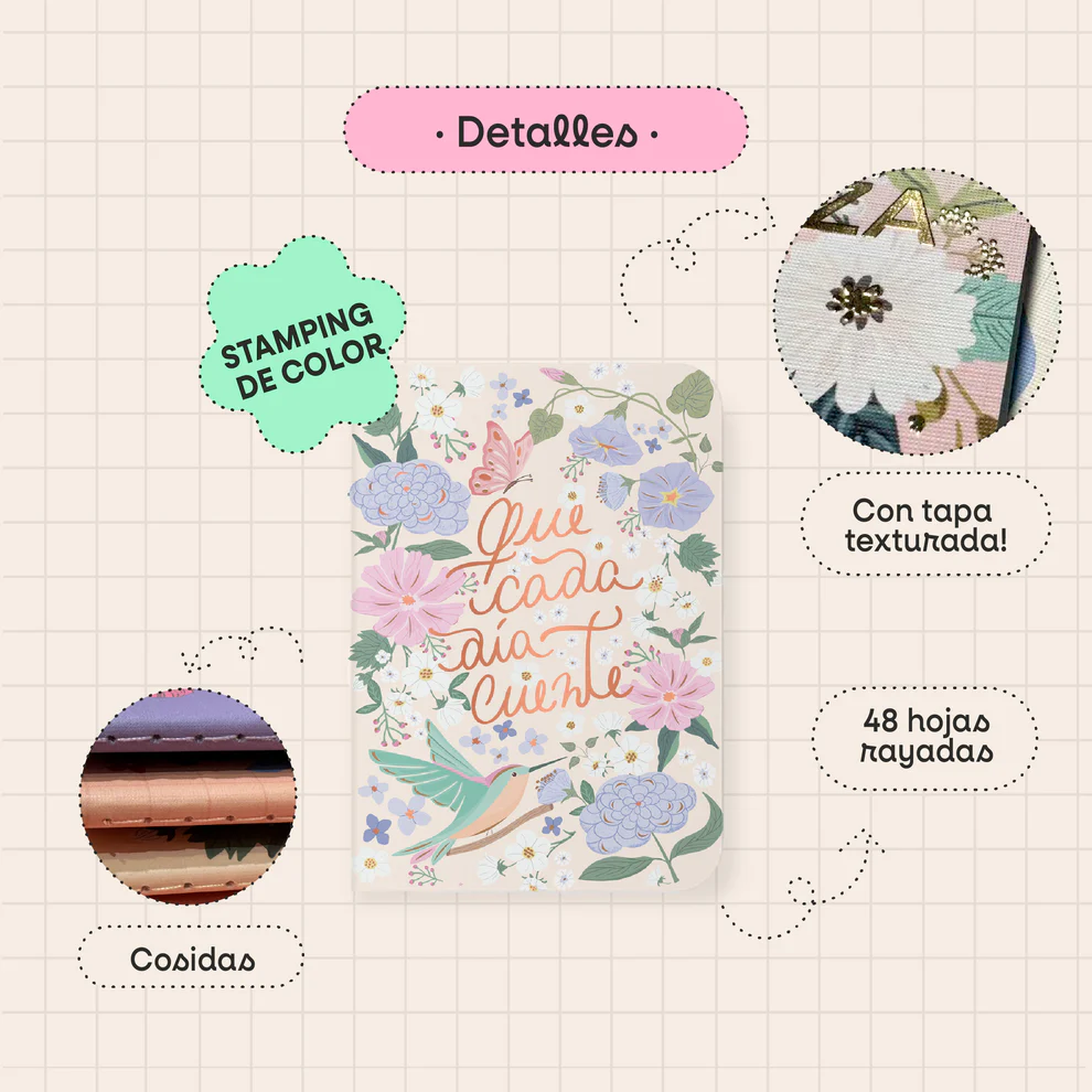 Libreta cosida A5 FRUTILLAS - Image 4