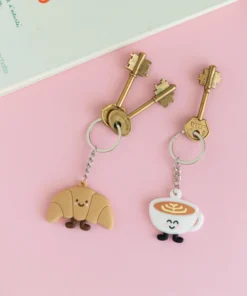 Alternative view of Set llaveros Café y Medialuna