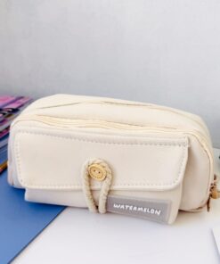 Cartuchera con cordón crudo